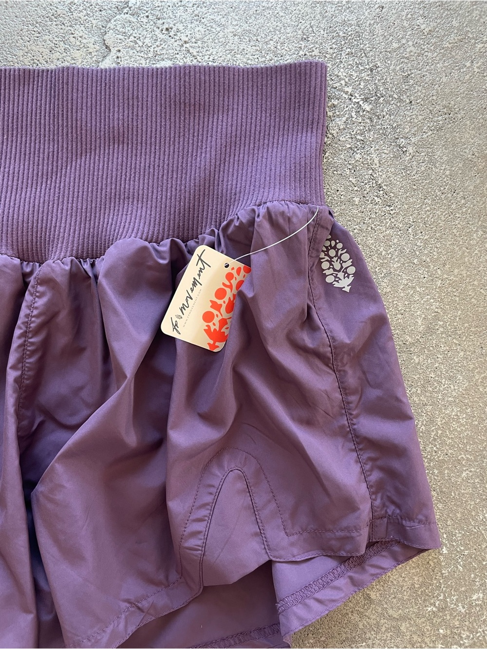 Free People Carpe Diem Purple Flow Shorts - Picture 3 of 7